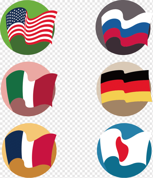 Стилизованные флаги стран