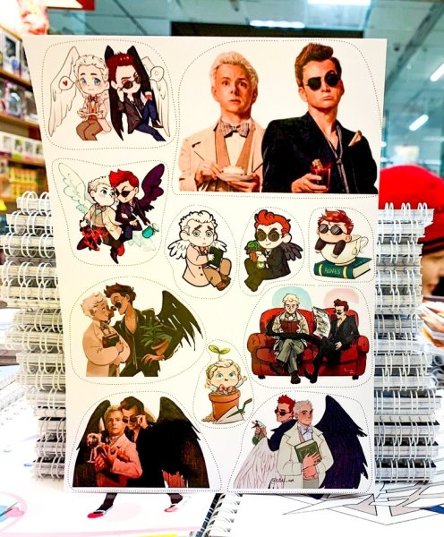 Благие знамения Стикеры для распечатки