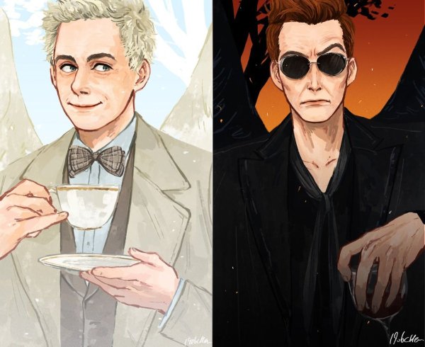 Благие знамения Стикеры