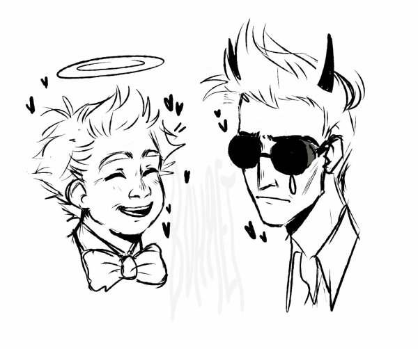 Кроули благие знамения на аву