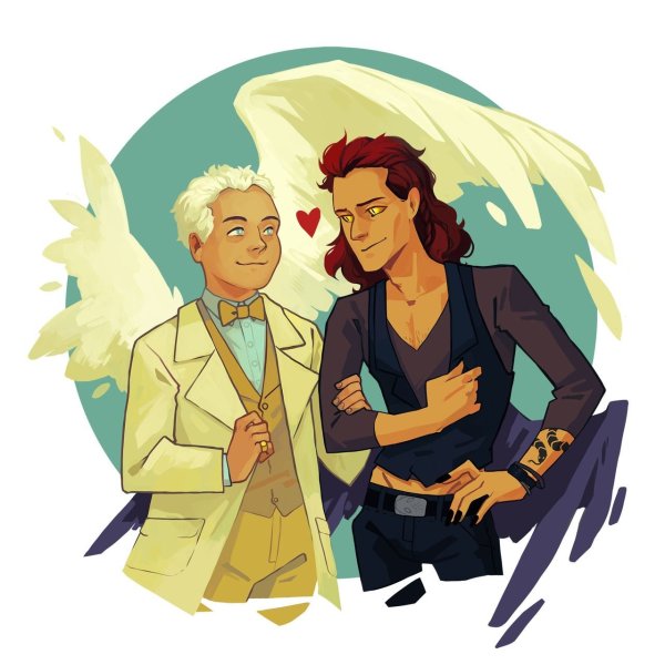 Благие знамения Стикеры телеграмм