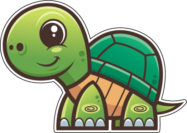 Черепашка мультяшная