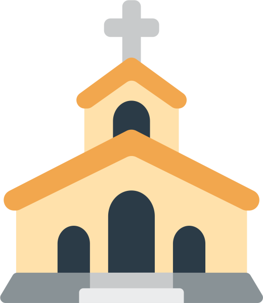 Церковь иллюстрация белый фон