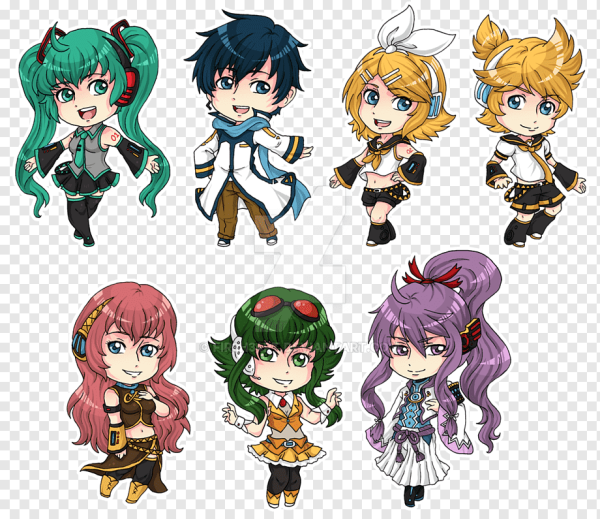 Вокалоиды Стикеры Чиби