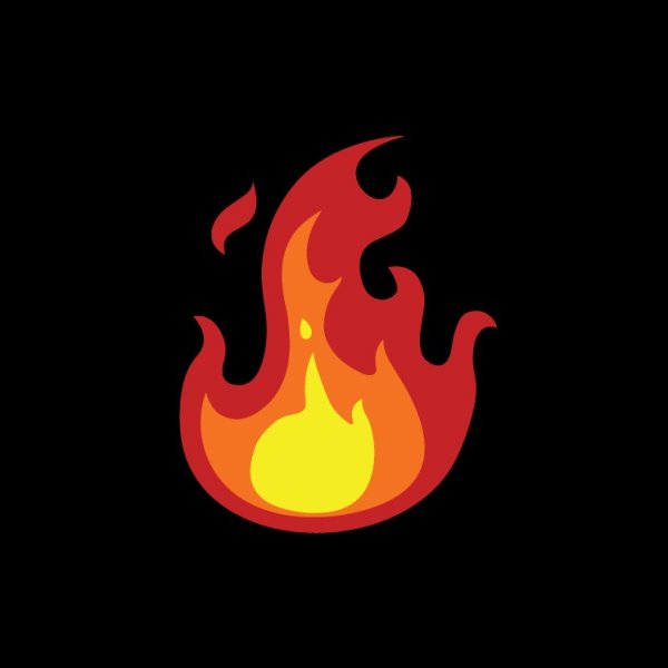 Огонь стикер