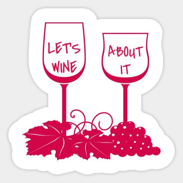 Стикеры вино