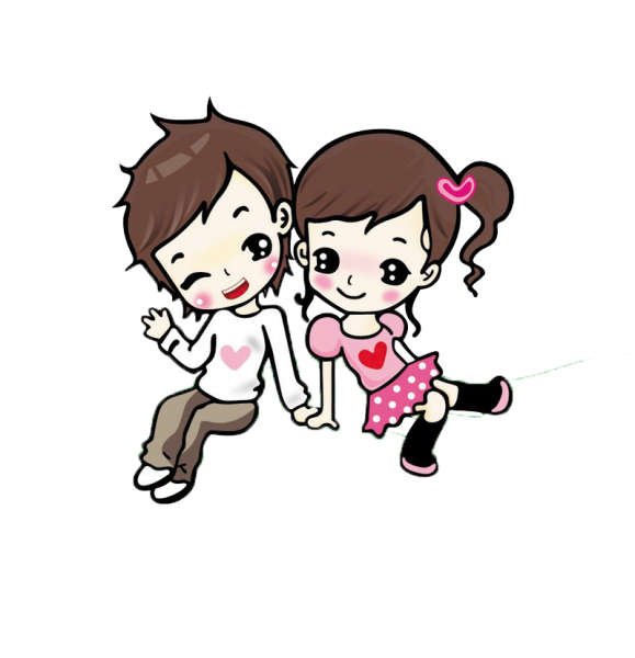 Мультяшные влюбленные