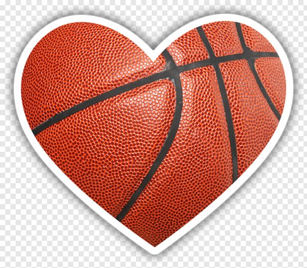 Баскетбольный мяч сердце