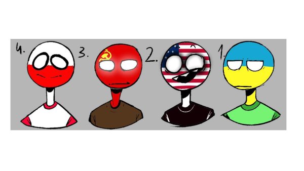 Наклейки Countryhumans