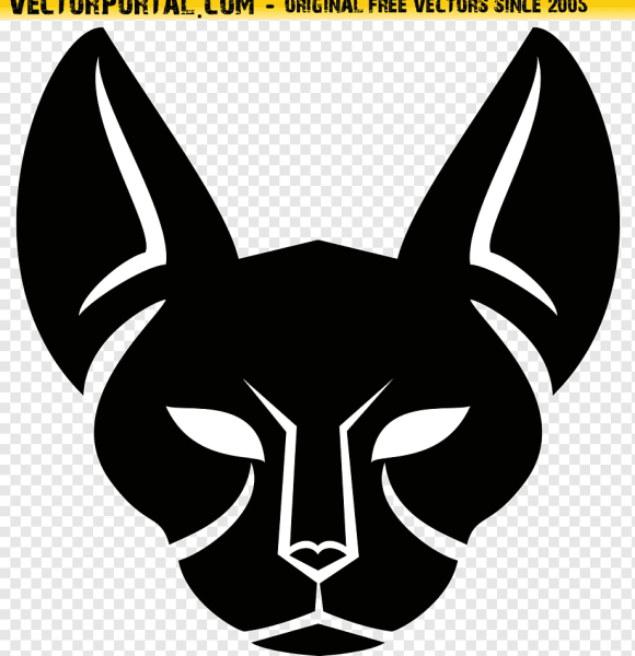 Силуэт кошачьей морды