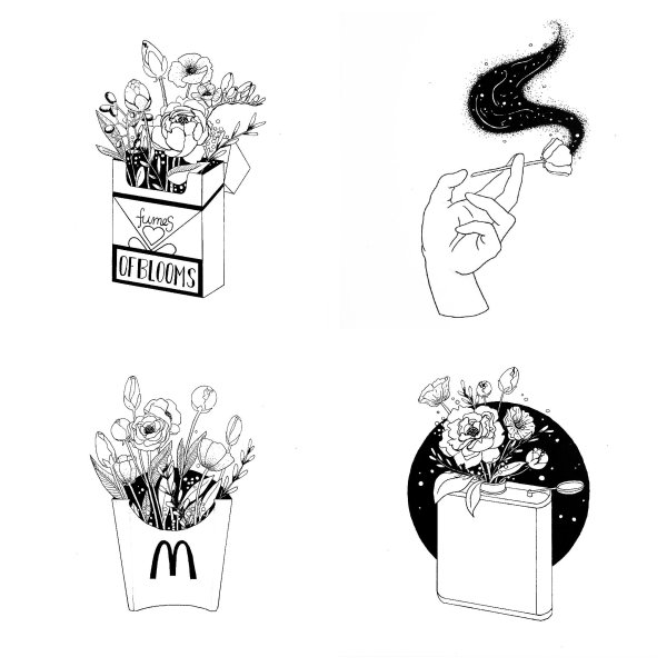 Эскизы тату Эстетика