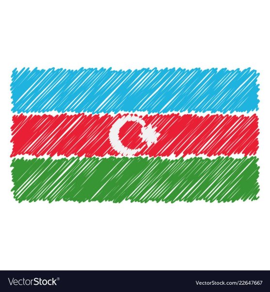 Флаг Азербайджана рисунок