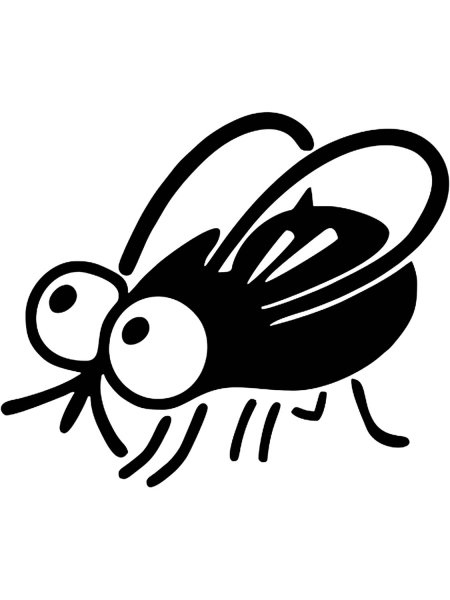 Муха наклейка