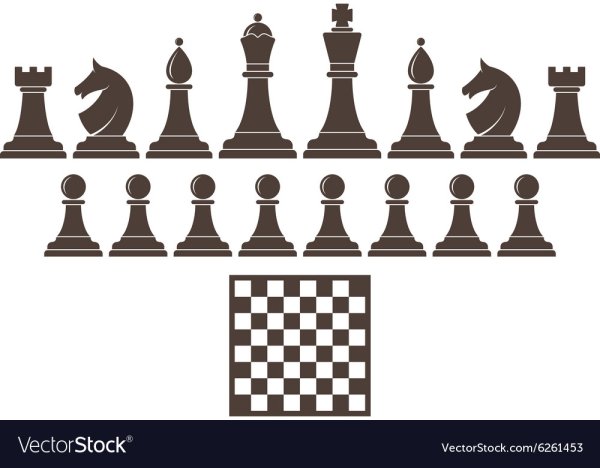 Шахматные фигуры вектор для резки