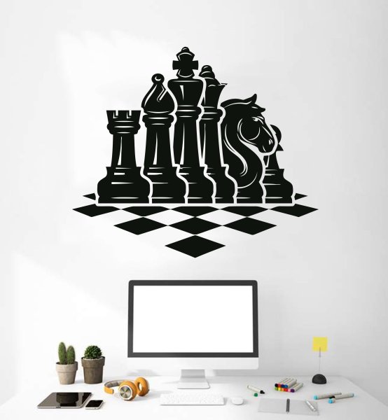 Наклейки на стены шахматы