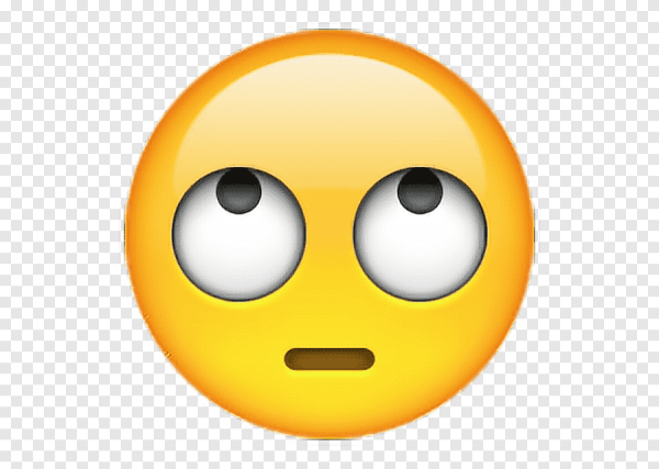 Смайлик с закатанными глазами