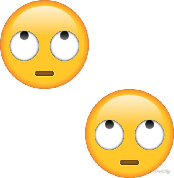 Смайл закатывающий глаза