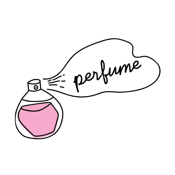 Флакон духов силуэт