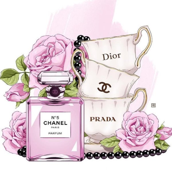 Флакон духов силуэт