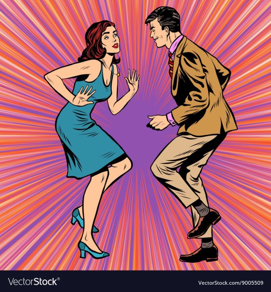 Дискотека в стиле поп арт