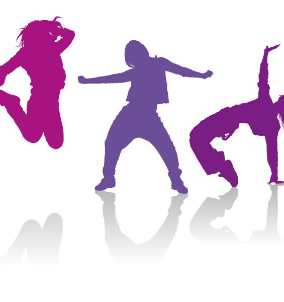 Силуэты в стиле современные танцы