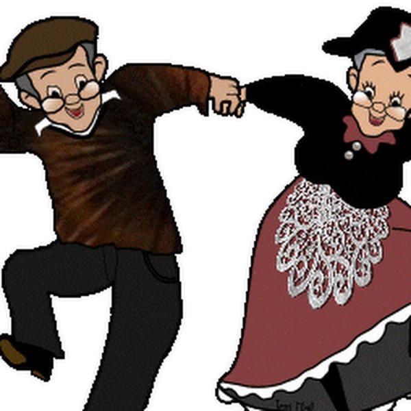 Танцующие бабушка и дедушка