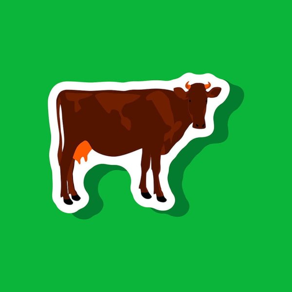 Супер корова Стикеры