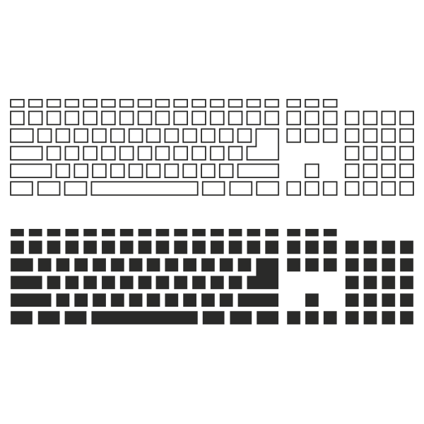 Макет клавиатуры компьютера