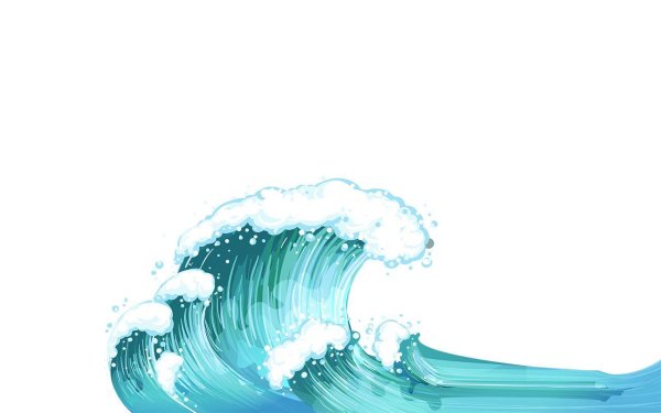 Волна графические элементы стиля