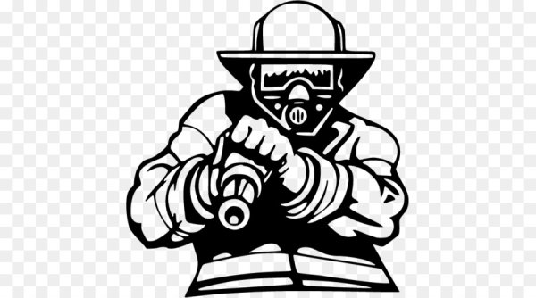 Наклейка на авто "пожарный"