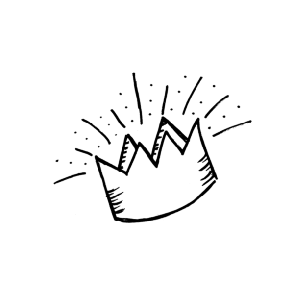 Нарисовать наклейки корону