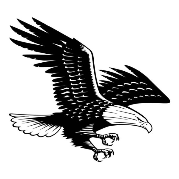 Орел наклейка вектор