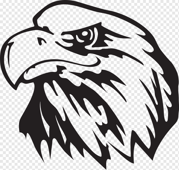 Орел вектор чб