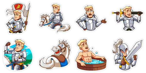 Стикер силач