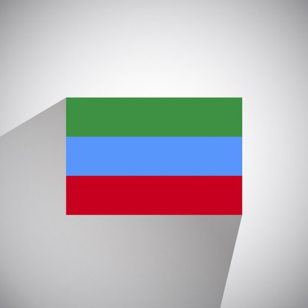 Дагестанский флаг круглый