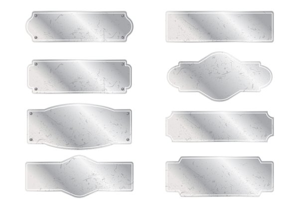 Металлические наклейки