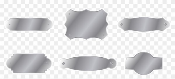 Металлическая табличка вектор