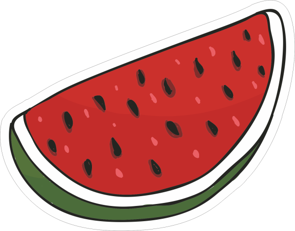 Рисунок эскимо для детей Арбуз с бантиком