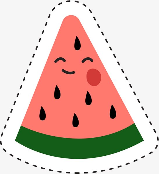 Арбузные наклейки