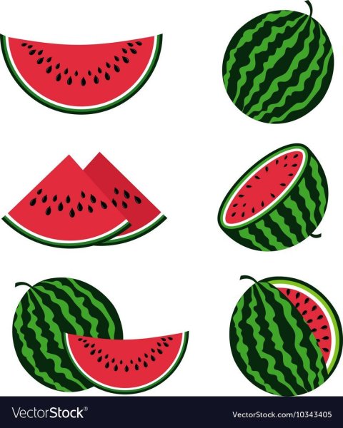 Долька арбуза рисунок для детей