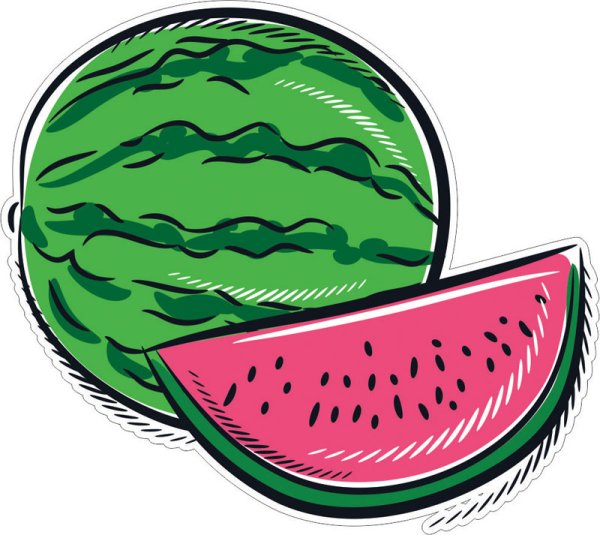 Стикеры с арбузиком