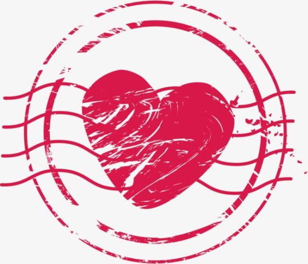 Штамп сердце