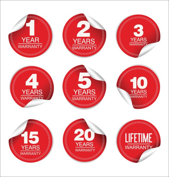 Гарантия стикер вектор