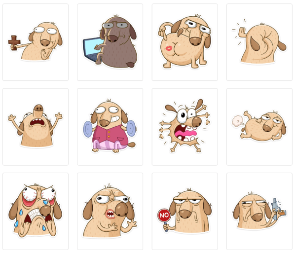 Стикеры Дигги телеграмм