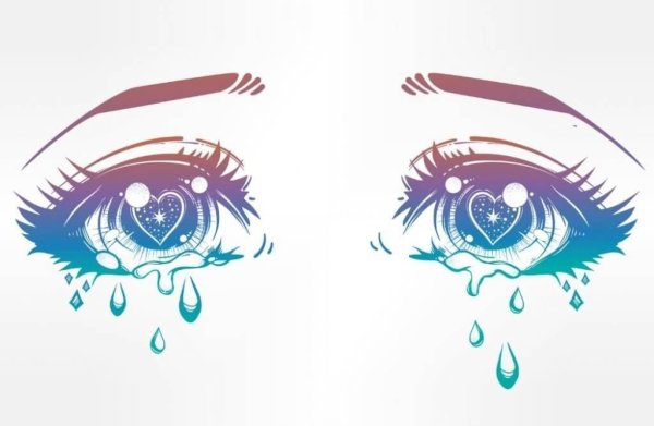 Аниме глаза тату