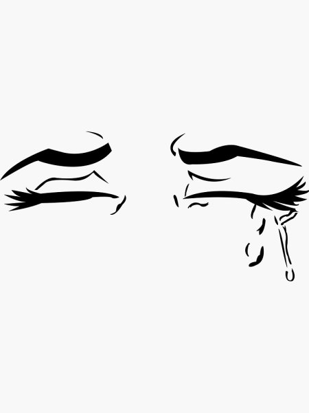 Аниме глаза со слезами