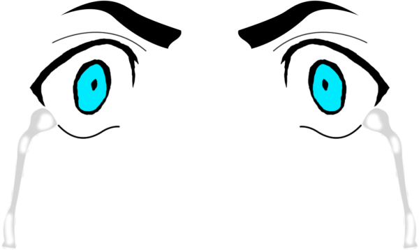 Плачущий глаз без фона