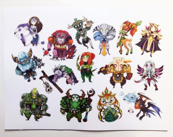 Дота 2 герои для печати