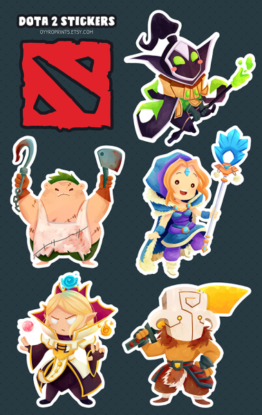 Наклейки Dota