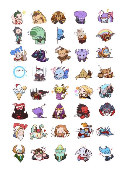 Наклейки дота 2